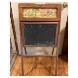 Vintage, Childï¿½s wooden, folding Chalkboard easel