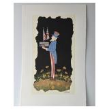 Uncle Sam by Bob Timberlake signed only with COA