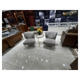 Set of 2 Palermo Gray Accent Chairs
