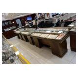Set of 3 display cases each on is