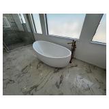 Stand Alone Soaker Tub with tub filler See Note