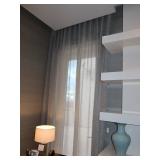 2 Panels Semi sheer curtains- No Rods