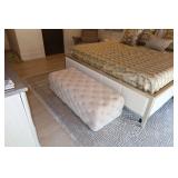 Jules Pearl Tufted Bed Bench