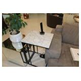 Marble Look Side Table