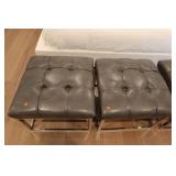 Sun Pan Leather Ottoman