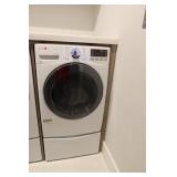 LG True Steam Dryer & Pedestal