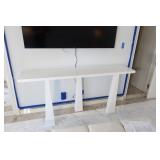 Console | Matte White | White Ash Wood Legs