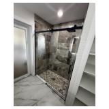 Barn Door Shower Glass