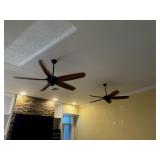 Pair Hampton Bay Ceiling Fans