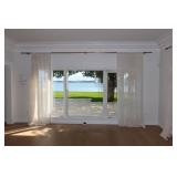 Set of 3 Restoration Hardware Curtains + Rods