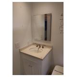 Vanity with Quartz Top Italian Hardware