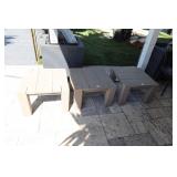 Set of 3 Restoration Hardware Side Tables