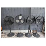 Set of 4 of 22 Oscillating Portable Fans