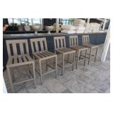 Set of 5 Restoration Hardware Barstools