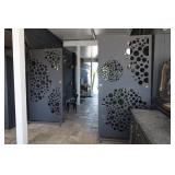 Set 3 Wrought Iron Dividers on Casters