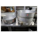 Heavy Duty Aluminum Brazier Pots (4)