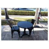 Set of 3 Round Table +12 Chairs