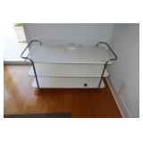 White Acrylic Cart/Table