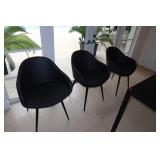 Set of 5 Clive Daniel Leather Dining Chairs