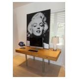 Modern Desk with Aluminum Legs