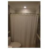 Restoration Hardware Curved Shower Curtain & Rod