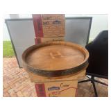 Reclaimed 25ï¿½ Napa Valley Barrel Head Lazy Susan