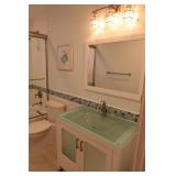 Glass Top Vanity Ensemble ++