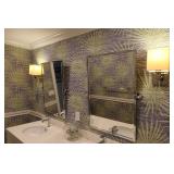 Pair Of Lucite & Chrome Wall Sconces