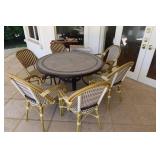Outdoor Patio Table and 6 chairs