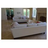 Pair of H.M. Richards Fabric Couches