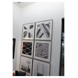 Set of 6 Framed Minimalist Photography Art Work