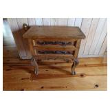 Distressed worm holed pine chest