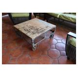 Vintage Industrial Style Coffee Table
