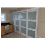 4 Panel Frosted Slider Doors