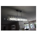 Modern Linear crystal chandelier