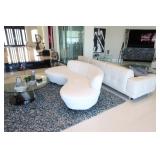 Skolars Directional Kidney Shaped Sofa
