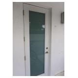 CGI Hurricane Impact Frosted Door