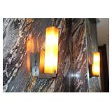 Set 2 Amber Color Sconces