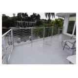 Aluminum Wave Railing Upstairs