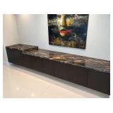 Floating Wall Cabinet with Marble Top