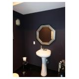 Compact Pedestal sink + Mirrorr++