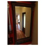 VintageOrnate Wood Frame Wall Mirror