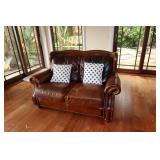 2 Seater Leather Couch/Sofa
