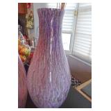 Set of Decorative Vases in Purple and Gold