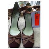 Coclico Brown Leather/Suede Womens Heels Size 40