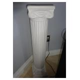White Greek Column Pedestal