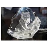 Mats Jonasson Glass Etching - Polar Bear 88118