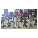 Metal Candle Holder Lot (16 Pieces)