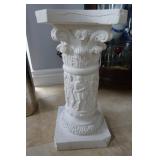 White Decorative Greek Pedestal
