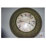 Antiqued Bronze Finish Round Wall Clock